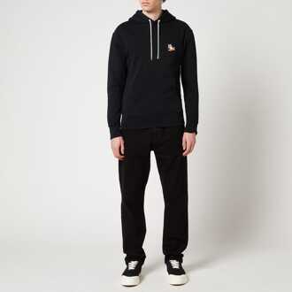 Heren Maison Kitsune Chillax Fox Patch Hoodie in Zwart - L