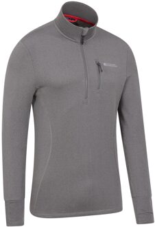 Heren Marathon Fleece Top (Grijs) - maat