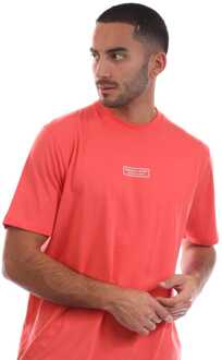 Heren Marshall Artist Injection T-shirt in Oranje - maat