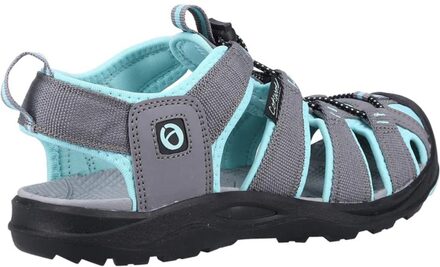 Heren Marshfield gerecyclede sandalen (Grijs/Turkoois)