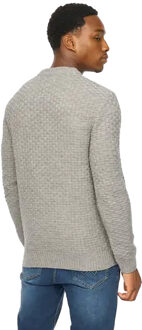 Heren Matera Gestructureerde Gebreide Trui (Grijs Marl)