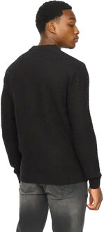 Heren Matera Textuur Gebreide Trui (Zwart) - S