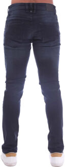 Heren Maylead Slim Fitted Jeans (Donkerblauw) - 40 Normaal