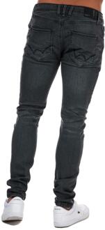 Heren Maylead Slim Fitted Jeans (Grijs) - 40 Kort