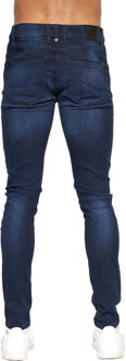 Heren Maylead Slim Jeans (Donkere wasbeurt) Navy/blauw - 36 Normaal