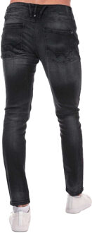 Heren Maylead Slim Jeans (Zwart)
