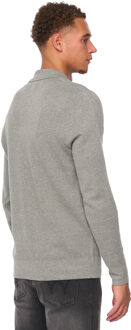 Heren Melfi Gebreide Zip-Off Trui (Grijs Marl)