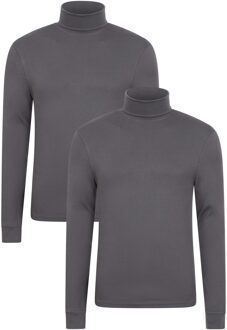 Heren Meribel Thermo Top (Set van 2) (Donkergrijs)