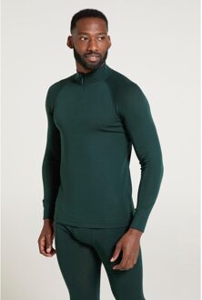 Heren Merino II Base Layer Top (Donkergroen) - 2XS