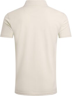 Heren Miles Pique Organic Poloshirt (String) Gebroken wit