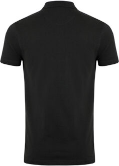 Heren Miles Pique Organic Poloshirt (Zwart)