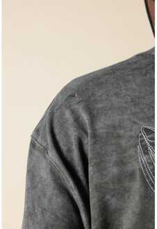 Heren Mizuno Sportstyle FloraTech T-shirt met lange mouwen in grijs - maat XL