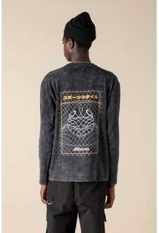 Heren Mizuno Sportstyle T-shirt met lange mouwen in zwart