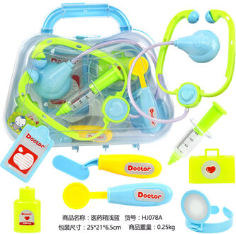 Heren Model Geneeskunde Tool Kit Kinderen Speelhuis Arts Educatief Gemengde Willekeurige nieuw blauw kleur