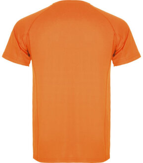 Heren montecarlo sport t-shirt met korte mouwen - maat XXXL Oranje