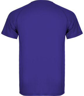 Heren montecarlo sport t-shirt met korte mouwen Paars - L