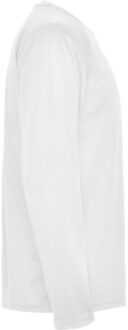 Heren montecarlo sport t-shirt met lange mouwen Wit - XXL / XXXL