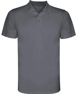 Heren monzha poloshirt met korte mouwen Grijs - L