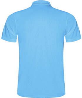 Heren monzha poloshirt met korte mouwen - maat L Blauw
