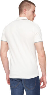 Heren Moorehen Poloshirt (Wit) - L