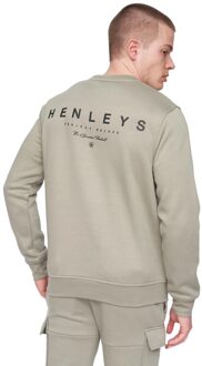 Heren Moorehen Sweatshirt met ronde hals (Stofblauw) - maat L