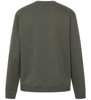 Heren Mountain Scene Sweatshirt (Groen) - 2XL