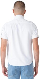 Heren Mr Social Utility Pocket Overhemd (Wit)
