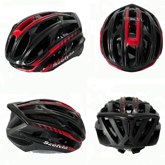 Heren Mtb Mountainbike Helm Ciclismo Fiets Helm Fietsen Casco Bici In-Gegoten Licht Gewicht Gear sz blk rood