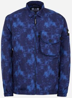 Heren Navy Roestige Jas - XS