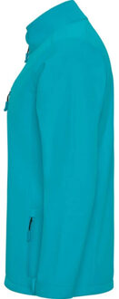 Heren nebraska soft shell jas - maat S Blauw