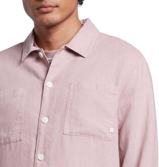Heren Nelson Slub Shirt (Roze) - M