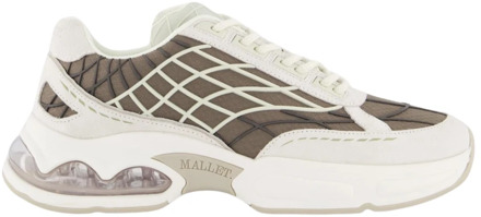 Heren Neptun Dip Sneaker Wit/Beige Mallet Footwear , White , Heren - 45 Eu,40 Eu,44 Eu,41 Eu,43 Eu,42 EU