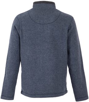 Heren Newark Grid Eco Friendly Quarter Zip Fleece Top (Marine) Navy