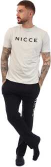 Heren NICCE Aderyn T-Shirt & Broek Set in Zwart - XL