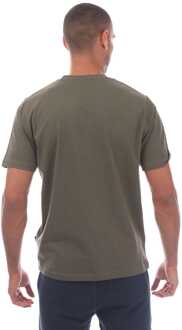 Heren NICCE Alttio Logo T-Shirt in Khaki - maat L Kaki