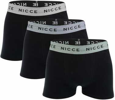Heren NICCE Caleb 3 Pack Boxershort in Zwart