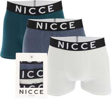 Heren NICCE Weaste 3 Pack Boxershort in Blauwgroen - maat 2XL