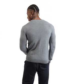 Heren Off White Crewneck Sweatshirt in Grijs zwart - maat