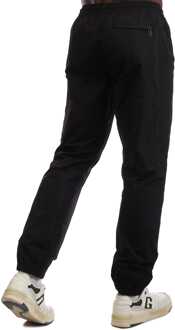 Heren Off White Diagonal Outline Track Pants in Zwart