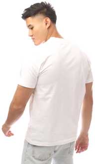 Heren Off White Logo Print T-shirt in Wit