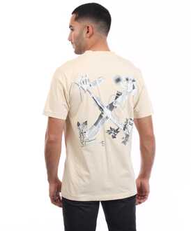Heren Off White Scan Arrow Slim T-shirt in grijs