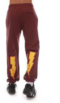 Heren Off White Thunder Stable Slim Sweatpants in Rood - L