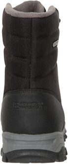 Heren Ohio fleece gevoerde sneeuwschoenen (Jet Zwart)