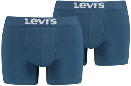 Heren Onderbroeken 2-Pack Basic Boxers - Blauw - Maat M