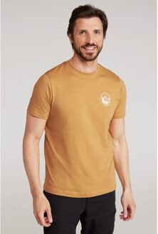 Heren Organic Valley T-Shirt (Mosterd) Mosterdgeel - XS