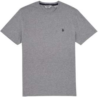 Heren Original Penguin Pin Point Organic T-shirt in grijs - maat XL