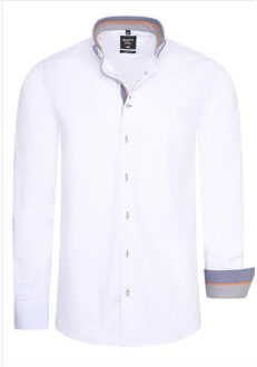 heren overhemd 11026 - maat L Wit