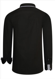 Heren overhemd - 11028 Zwart - XXL