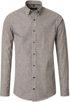 Heren overhemd 444305600 300 green milieu Groen - 4XL