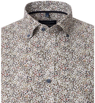 Heren overhemd 444310700 200 brown Bruin - 4XL